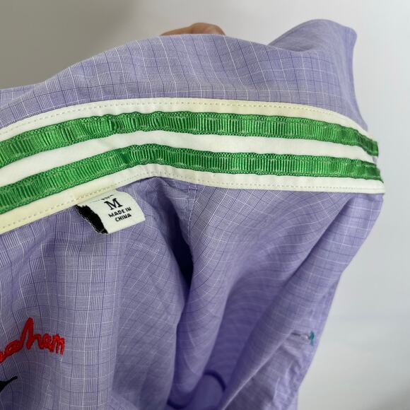 Robert Graham Tailored Fit Light Purple plaid Long sleeve button down Medium - Picture 12 of 16